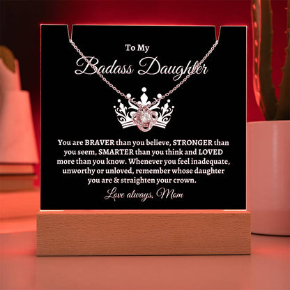 Badass Daughter | Keepsake Necklace Gift Set