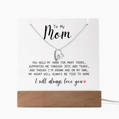 To My Mom | You Held My Hand | Forever Love Necklace