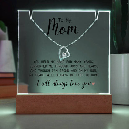 To My Mom | You Held My Hand | Forever Love Necklace