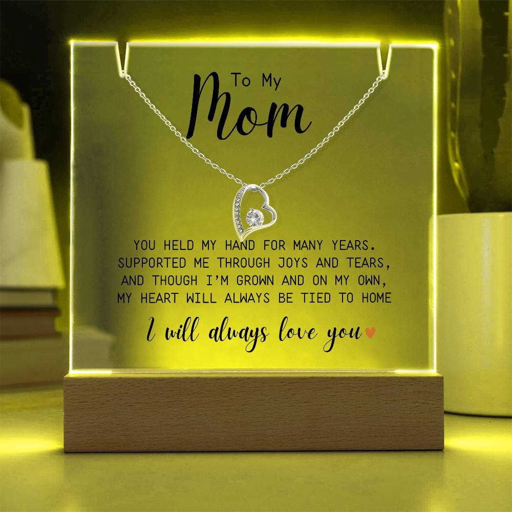 To My Mom | You Held My Hand | Forever Love Necklace
