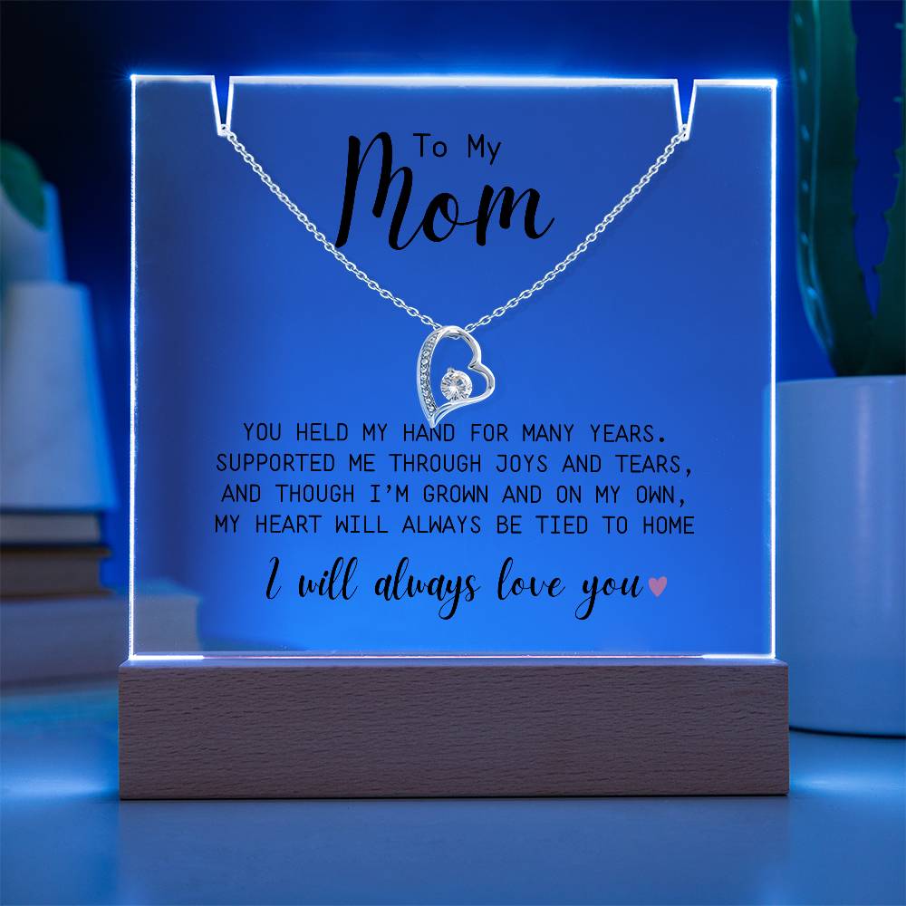To My Mom | You Held My Hand | Forever Love Necklace