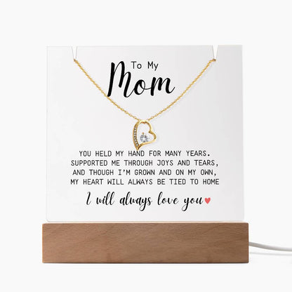 To My Mom | You Held My Hand | Forever Love Necklace
