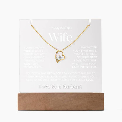 To My Wife | Keepsake Gift Set (LED Acrylic and Necklace)