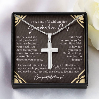 Graduate Gift for Her | Artisan Cross Neckless