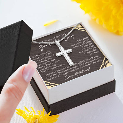 Graduate Gift for Her | Artisan Cross Neckless