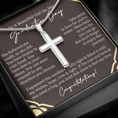 Graduate Gift for Her | Artisan Cross Neckless