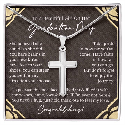 Graduate Gift for Her | Artisan Cross Neckless
