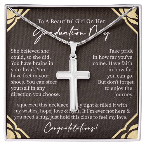 Graduate Gift for Her | Artisan Cross Neckless