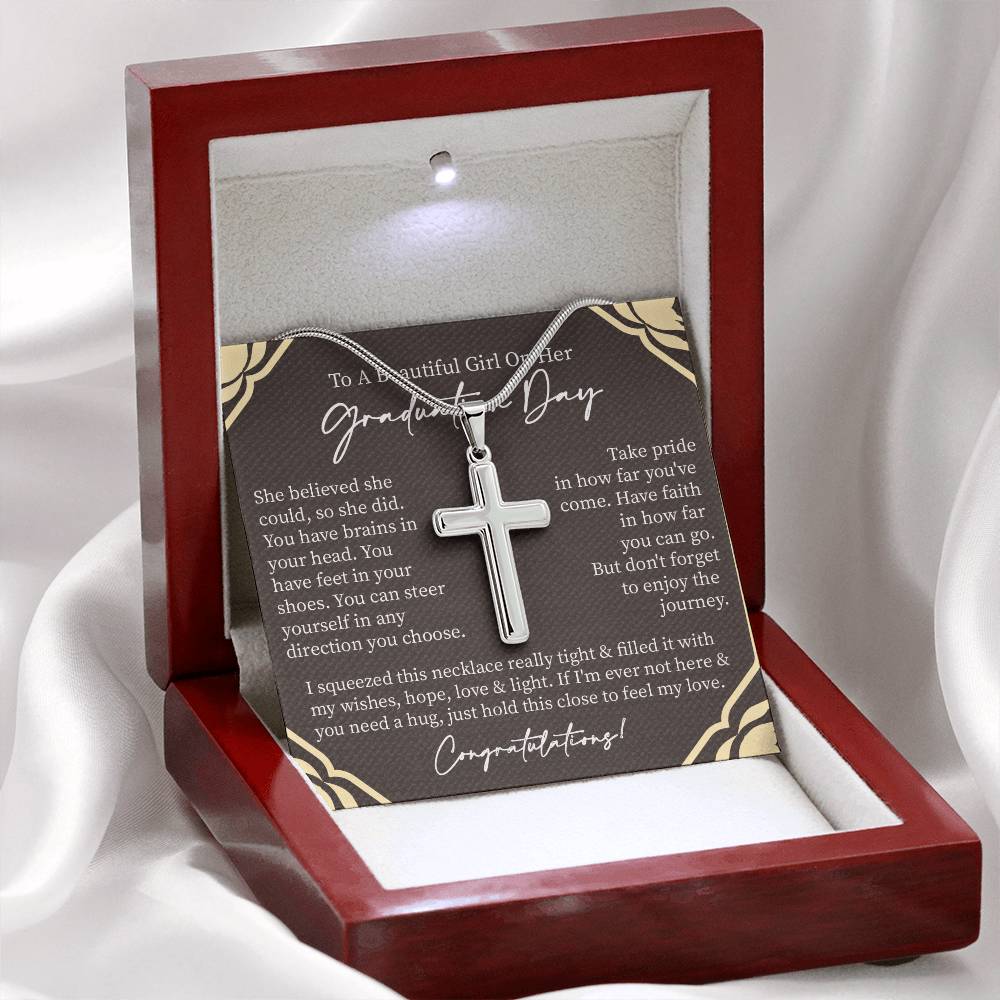 Graduate Gift for Her | Artisan Cross Neckless