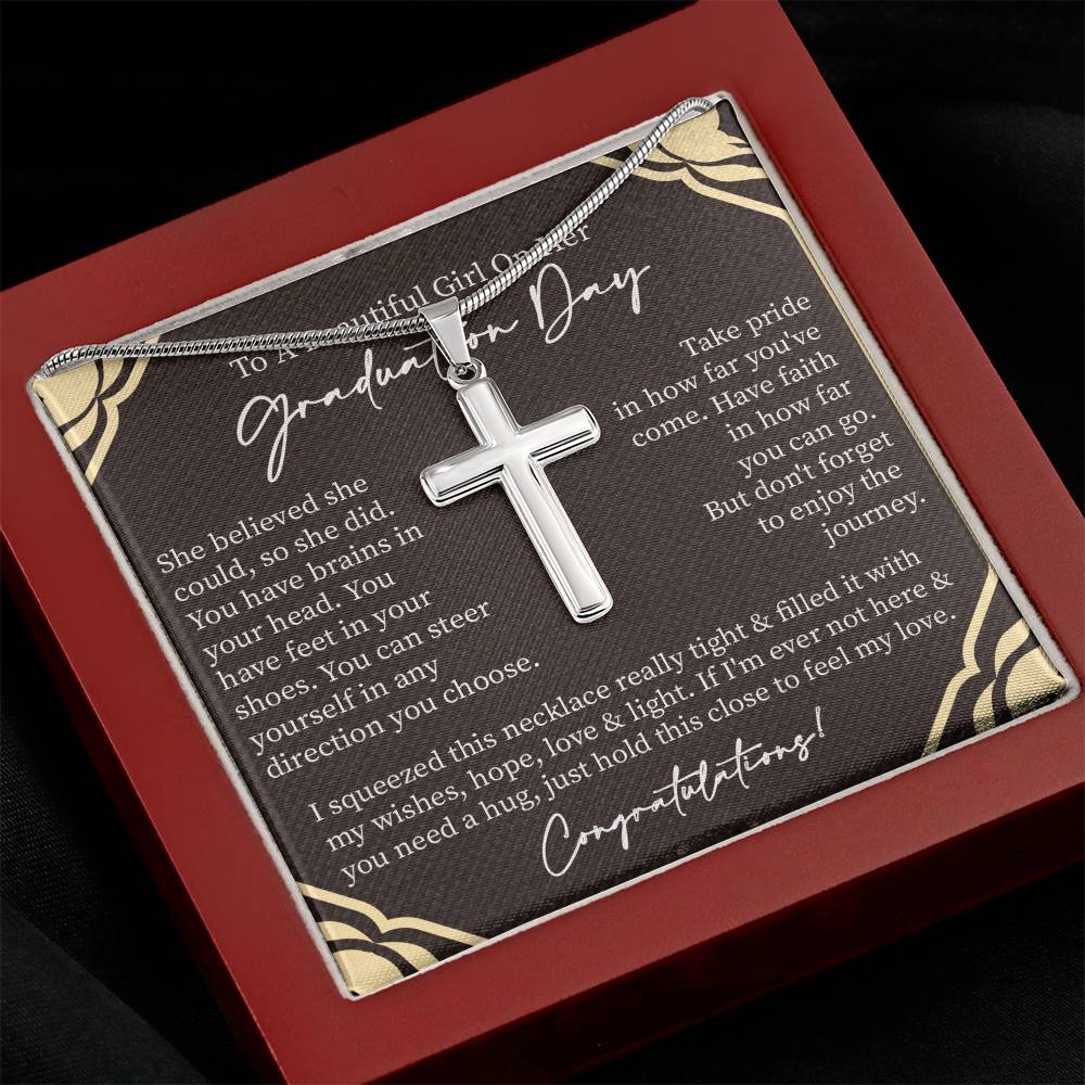 Graduate Gift for Her | Artisan Cross Neckless