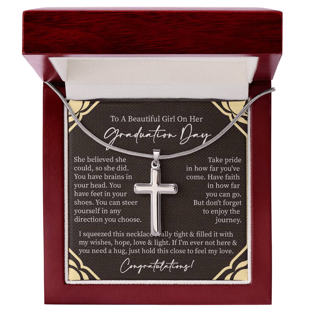 Graduate Gift for Her | Artisan Cross Neckless