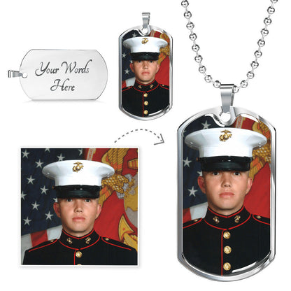Personalized Dog Tag Necklace | Upload Your Own Picture