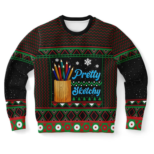 Pretty Sketchy Ugly Christmas Sweater