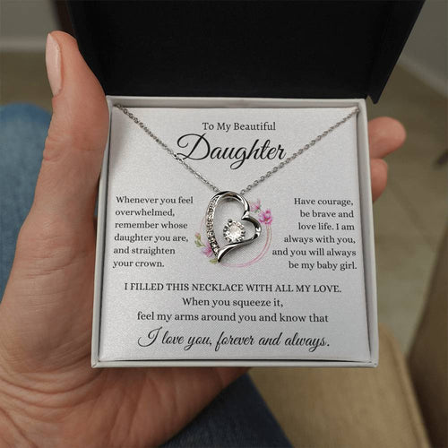 To My Beautiful Daughter | Forever Love Necklace