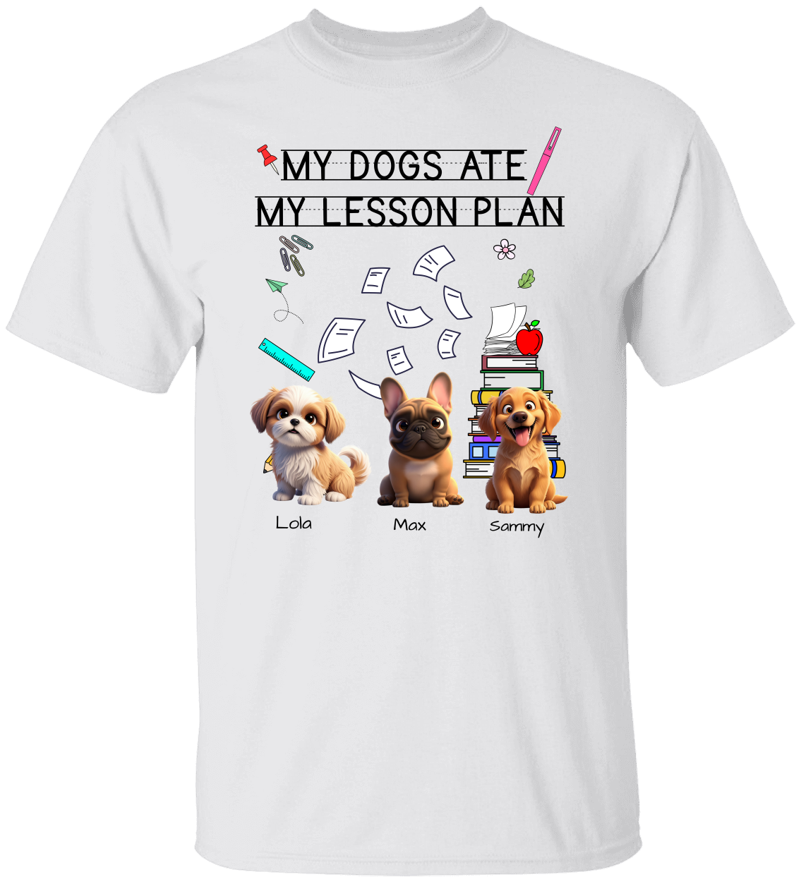 Funny teacher shirt – My Dog Ate My Lesson Plan