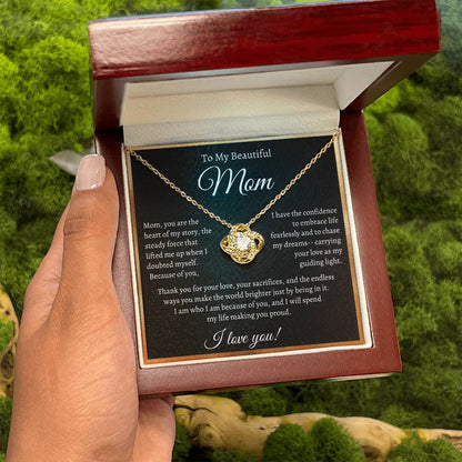 Beautiful Mom Necklace | Heart of my story - Bill and Dot's Finds