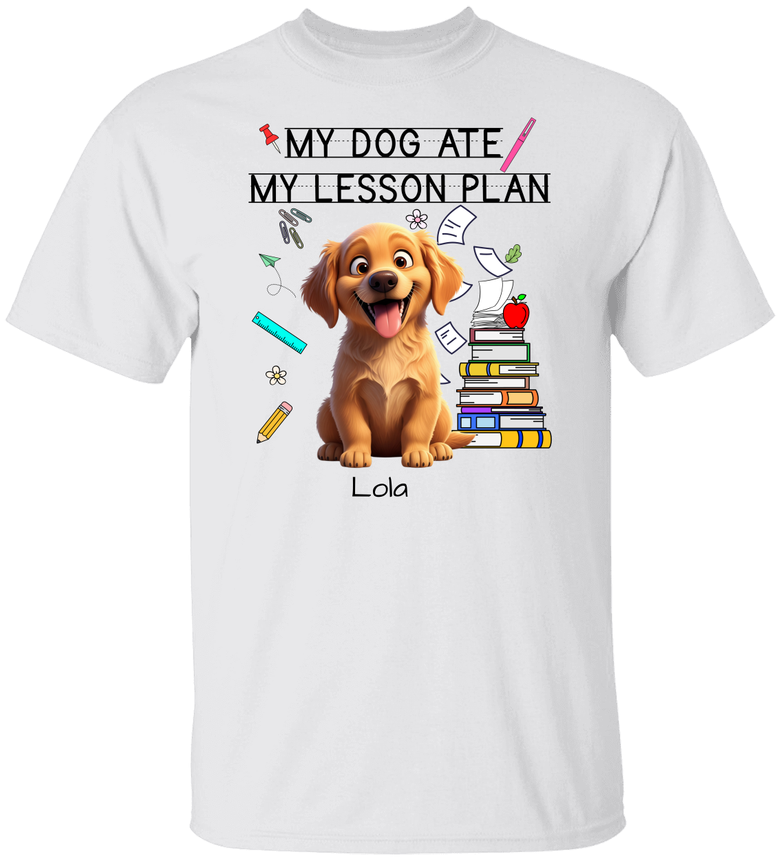 Funny teacher shirt – My Dog Ate My Lesson Plan