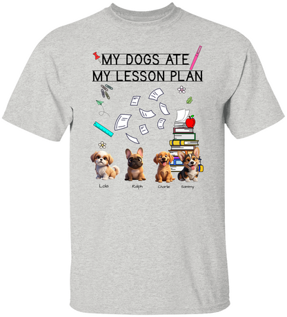 Dog lover teacher gift idea – classroom humor tee