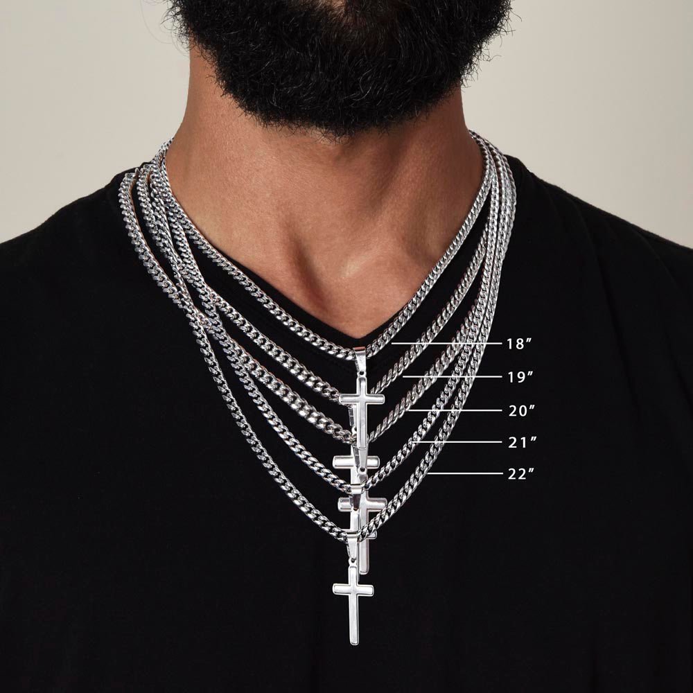 Custom Gift for Graduation "The Beautiful Gift of Watching You Grow" Cross Necklace - Bill and Dot's Finds