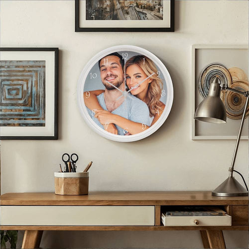 Customized Photo Wooden Frame 10" Clock - Bill and Dot's Finds