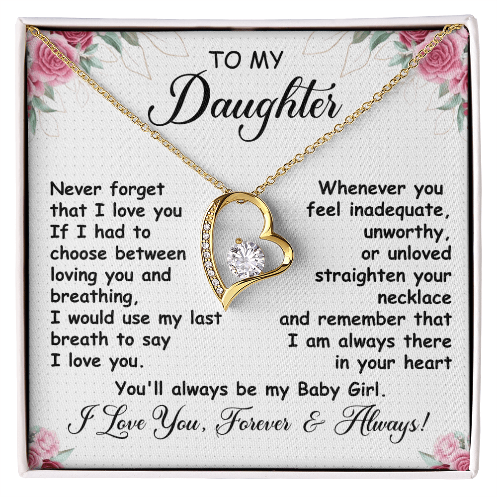 Daughter Necklace | My Baby Girl - Bill and Dot's Finds