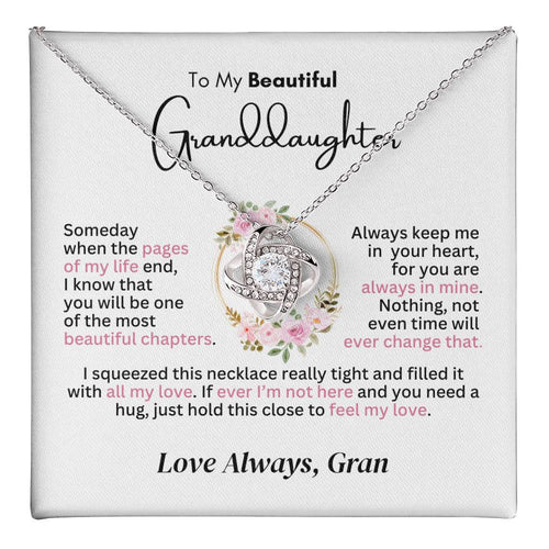 Personalized Granddaughter Necklace | Beautiful Chapter