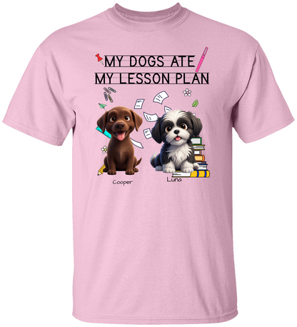Funny teacher shirt – My Dog Ate My Lesson Plan