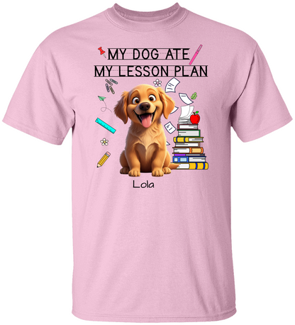 Funny teacher shirt – My Dog Ate My Lesson Plan