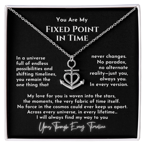 Fixed Point in Time Anchor Necklace - Bill and Dot's Finds