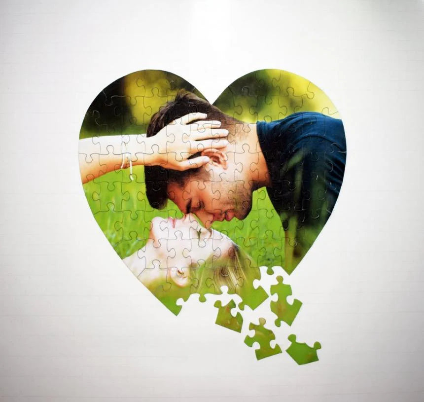 CUSTOM Photo Heart Shaped Puzzle