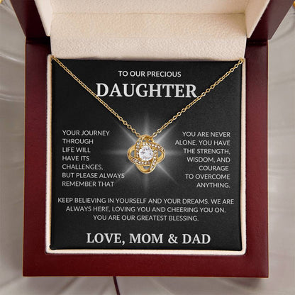 Daughter's Love Knot Necklace