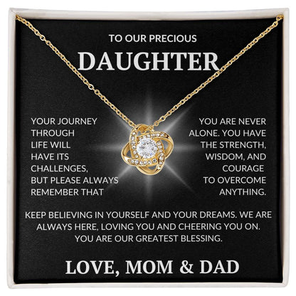 Daughter's Love Knot Necklace