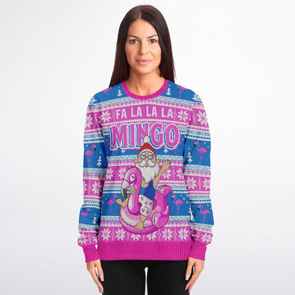 Feliz Flamingo Christmas Sweater