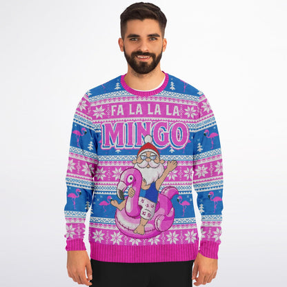 Feliz Flamingo Christmas Sweater