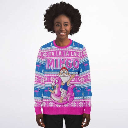 Feliz Flamingo Christmas Sweater
