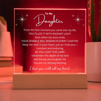 Radiant Love LED Plaque for Daughter