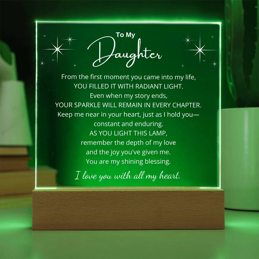 Radiant Love LED Plaque for Daughter