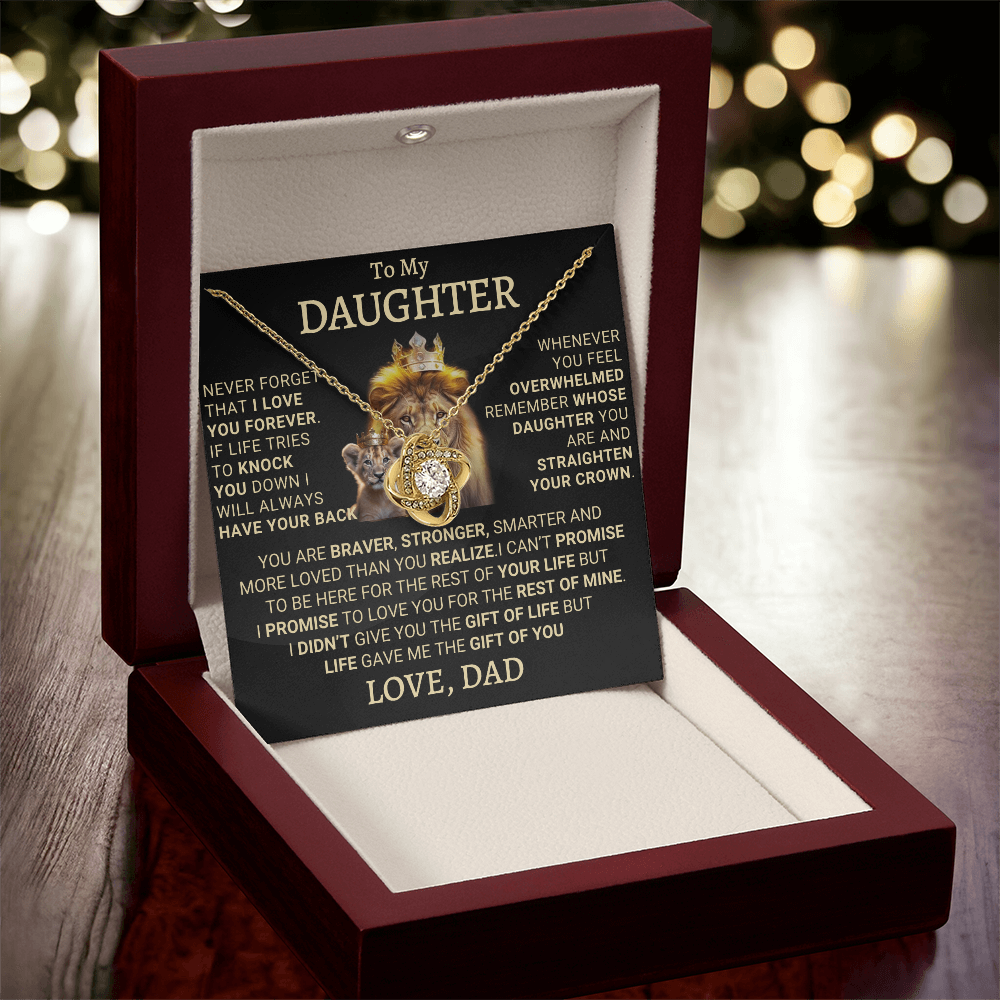 Daughter's Forever Necklace Gift