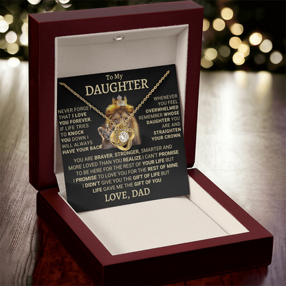 Daughter's Forever Necklace Gift
