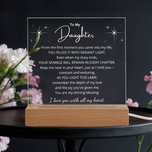 Radiant Love LED Plaque for Daughter