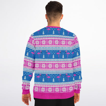 Feliz Flamingo Christmas Sweater