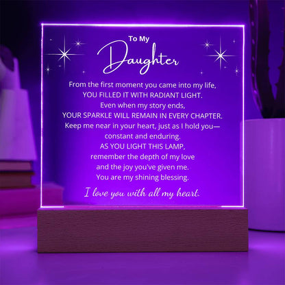 Radiant Love LED Plaque for Daughter