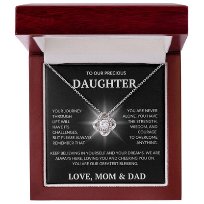Daughter's Love Knot Necklace