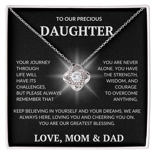 Daughter's Love Knot Necklace