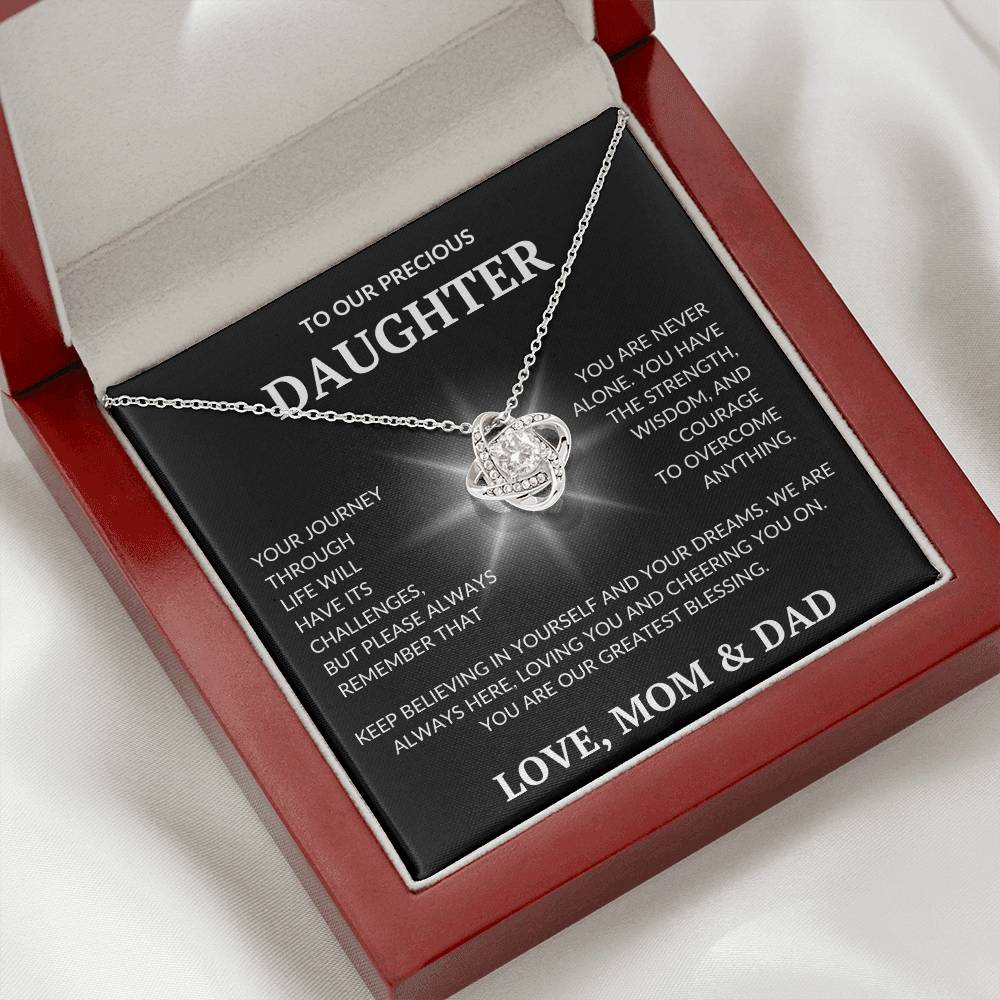 Daughter's Love Knot Necklace