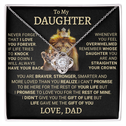 Daughter's Forever Necklace Gift