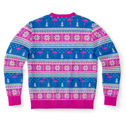 Feliz Flamingo Christmas Sweater