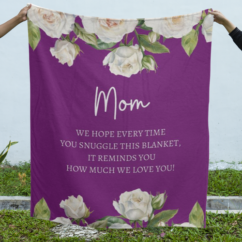 Mom Snuggle | Plush Fleece Blanket - 50x60