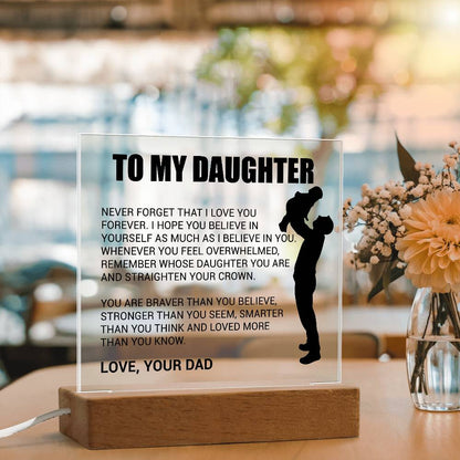 Radiant Dad - Daughter Plaque Gift - Bill and Dot's Finds