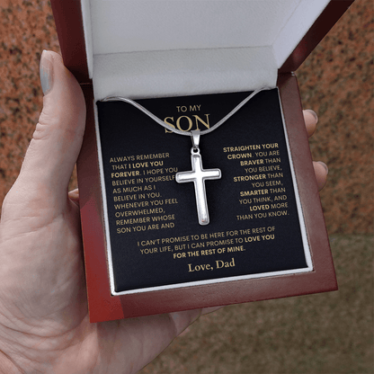 Son - Always Remember | Artisan Cross Necklace - Bill and Dot's Finds